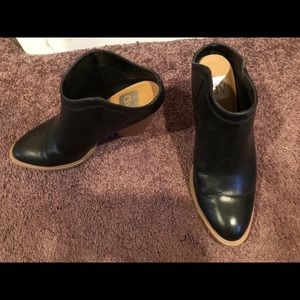 DV by Dolce Vita black leather heeled mules